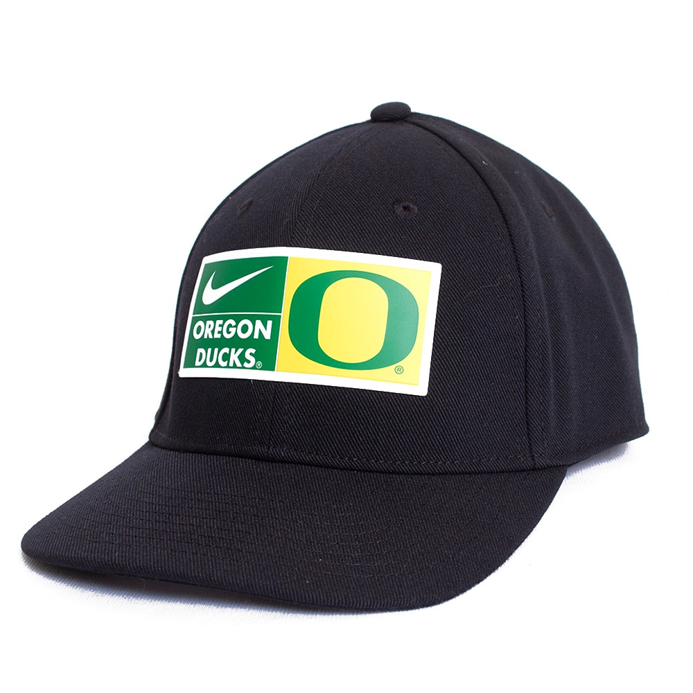 Classic Oregon O, Nike, Black, Curved Bill, Performance/Dri-FIT, Accessories, Unisex, Structured, Club, Adjustable, Hat, 796304